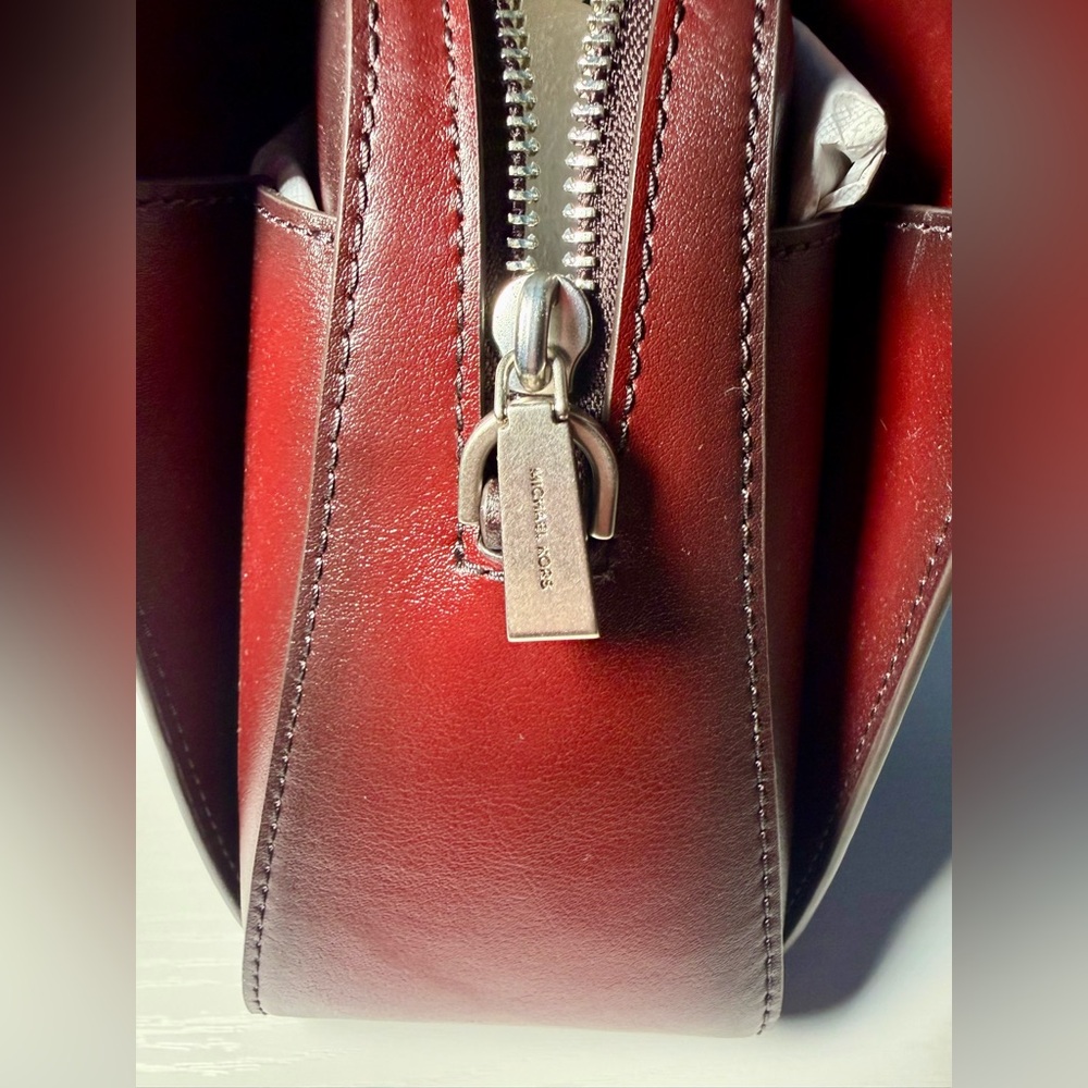 Michael Kors Laila oxblood Satchel - Picture 9 of 13